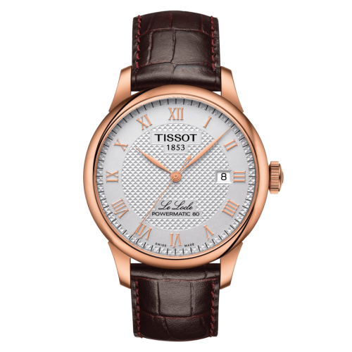 Tissot Le Locle Powermatic 80 39.3 Rose Gold / Silver / Strap